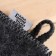 Mitten for a bath with embroidery "with a light steam. Happy New Year" gray