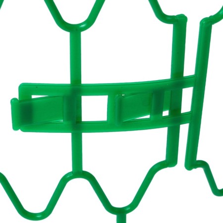 Builder for strawberries, d = 15 cm, h = 18 cm, plastic, set 10 pcs., Green, "Wave"-1