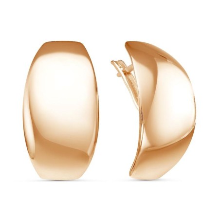 Earrings "minimalism" plate, gilding
