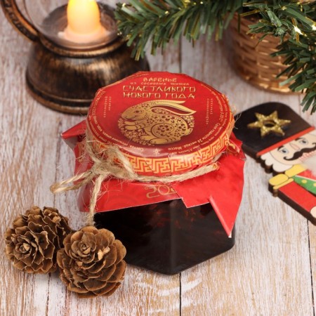 The jam of the "Happy New Year" from a pine cone, 100 ml-3
