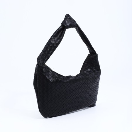 Bag-baget with a zipper, black color-2