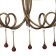 Suspended chandelier Mantra Paola, E14, 5x20W, 532 mm, matte gold color