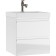 Graffo domino cabinet under the Classica 50 sink, white gloss, suspended, with 2 upper boxes