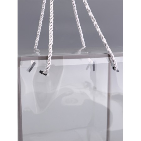 PET box with handles, silver, 20 x 20 x 9 cm-1