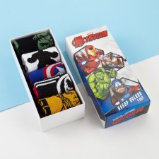 Superhero socks set Avengers, 5 pairs, 14-16 cm