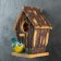 Suspended decor "birdhouse with a bird" 22x18cm
