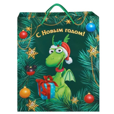Gift Package "New Year" 23x27x11.5 cm, Mickey Mouse and Dragon-2