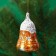 New Year. Chocolate figure "Bell" on a thread, mix, 15 g