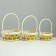A set of wicker baskets from 3: D20 H 8/27; D17 H 7 H 25; D13 H 6 H 21 cm. (Ratan)