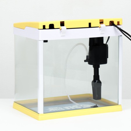 The Seastar HX-318F Aquarium includes: LED lamp 7 modes, filter, 18 l, yellow-2