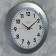 Wall clock, series: classic, D-30 cm, silver rim