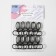 Metal carbine, 45 × 30 mm / 25 × 2 mm, 10 pcs, black color