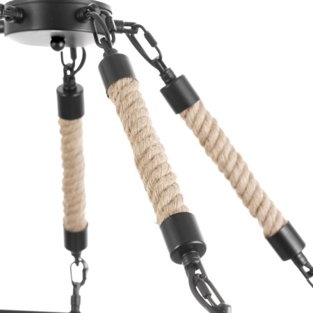 Chandelier "MADILAL" 5H27 black 65x65x28 cm-6