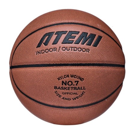 Basketball ball atemi, size 7, synt. PU leather, 8 panels, BB400N, district 75-78, glued-2