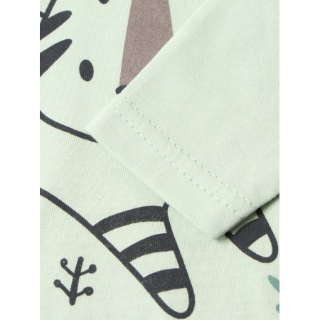 Body for a boy with a long sleeve, the color is green, height is 68 cm-2