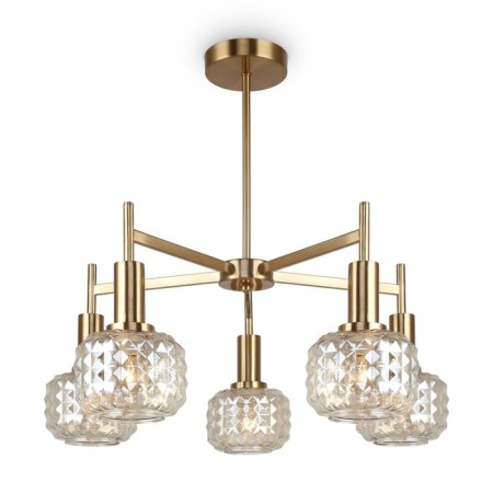 Freya FR5366CL-05BS Fero, 650x650x550 mm ceiling lamp, E14, 5x40W, brass color