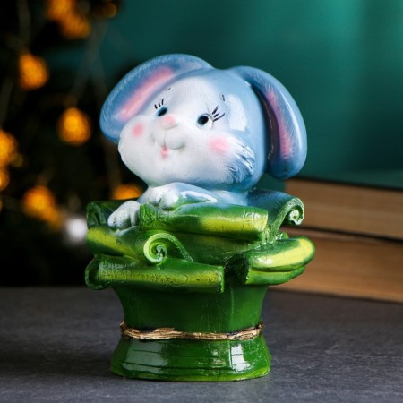 The piggy bank "Rabbit in the monetary basket" 13x16x20cm-3