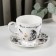 Tea steam porcelain "Mad tea", 440 ml, saucer d = 16.5 cm