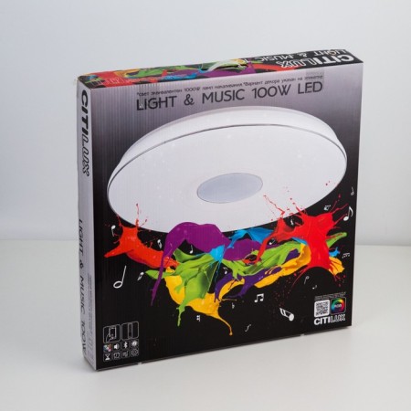 Light of the Citilux, Light & Music CL703M100x60x8 cm, 1x100W, LED, white color-12