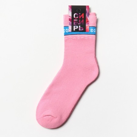 Women's socks, pink color, size 23-25-2