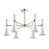 QUINN 6x60W E14 chandelier chrome, white 75x75x44.5cm