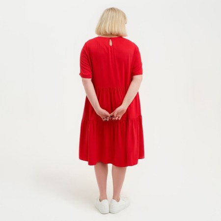 Women's dress Mist Plus-Size, size 50, red color-2