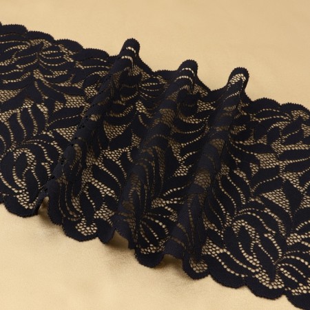 Lace elastic fabric, 185 mm × 2.7 ± 0.5 m, black color-2