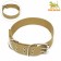 The tarpaulin collar single -layer, 84 x 4.5 cm, sand