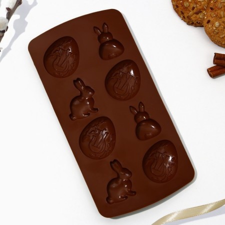 Silicone form for baking "HB", 10.6 x 20.7 cm.-2