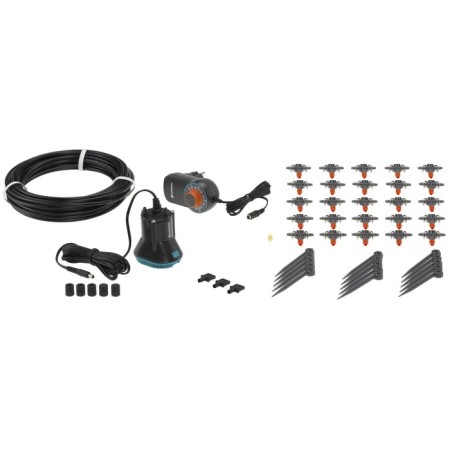Microcapellar watering system for indoor plants, plastic
