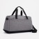 Sports bag with lightning, 3 outer pockets, long belt, gray color