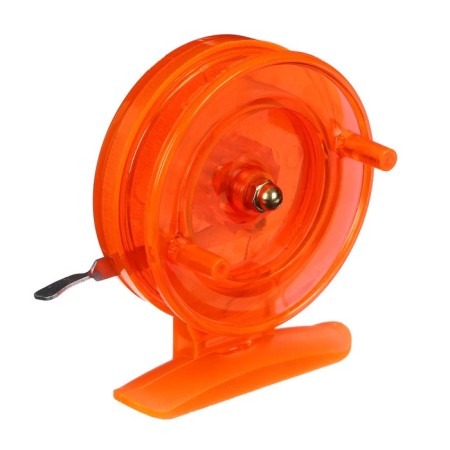 Inertial coil, plastic, diameter 6.5 cm, orange color, 808s-5