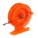 Inertial coil, plastic, diameter 6.5 cm, orange color, 808s