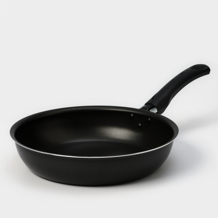 Pan “Classic Atlas”, D = 24 cm, plastic handle, glass cover, anti -stick coating, black color-2