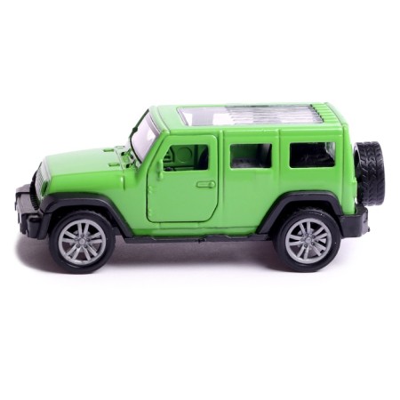 Metal car "Cruiser", 1:48, inertia, doors open, green color-1