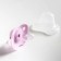 Orthodontic dummy nipple, silicone, from 6 months, with a cap, mix for a girl