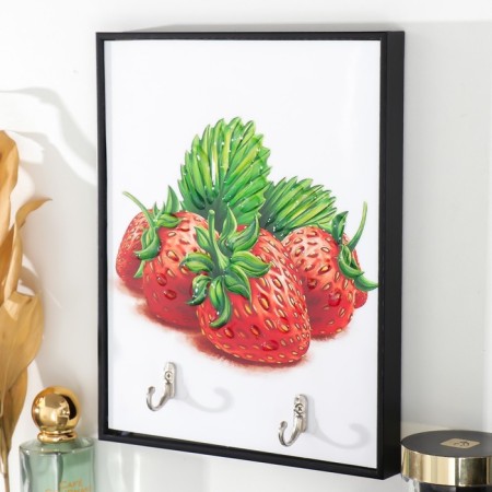 Decorative hooks 2 hooks "strawberries" 19x24 cm-1