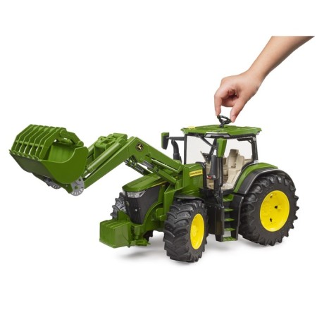 Tractor Bruder John Deere 7r 350 with a front loader-4