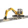 Caterpillar excavator Cat, with a dump