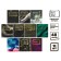 A set of object notebooks Calligata TOP "Dark marble", 48 sheets, 10 items, with reference material, covered cardboard, SoftT-Touch covering with gold foil, offset block
