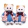 Soft toy "Lee in a fur vest", 27 cm