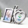 Photo frame plastic in 2 photos 10x15, 13x13 cm "buffoon" Dark silver 22.5x31x2 cm