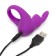 Erective ring with vibration Happy Rabbit, purple
