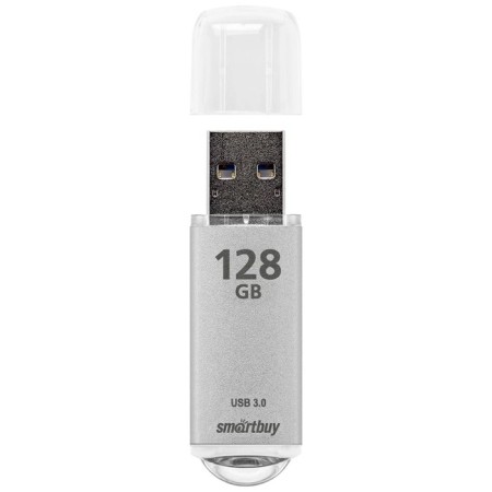 Флешка Smartbuy V-Cut, 128 Гб, USB 3.0, чт до 75 Мб/с, зап до 25 Мб/с, серая-4
