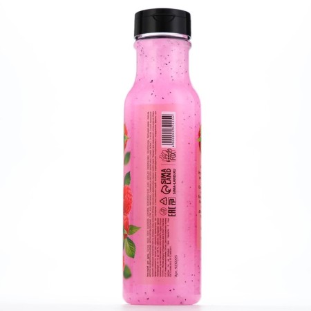 Sugar shower gel-scrub, 350 ml, raspberry aroma, Beauty Food-5