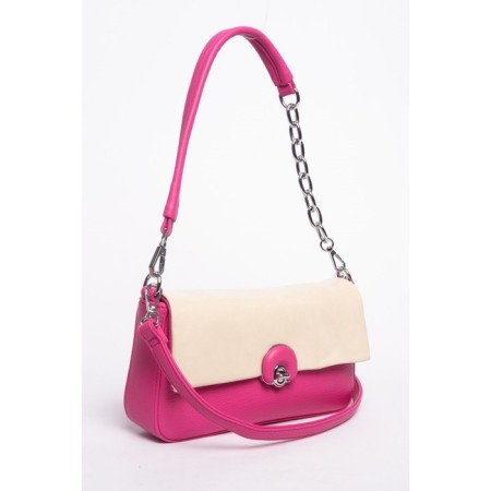 Cross-Body Bag, eco-leather, ludor pink, 24x6x15 cm-1