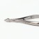 Manicure nippers for cuticle, double spring, 9.5 cm, blade length - 10 mm, on the blist, silver color