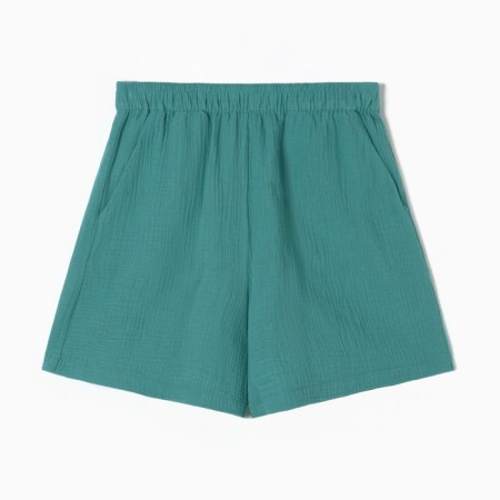 Women's shorts MIST MUSLIN Size l, col. turquoise-1