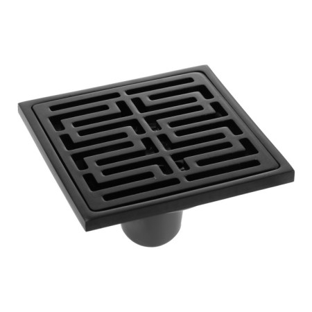 Zein gap, 100x100 mm, vertical, d = 32 mm, stainless steel, black