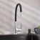 Kitchen mixer "RMS" SL123BL-016F-1, flexible spout, single-leaf, black/chrome